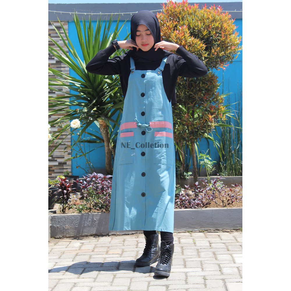 Overall Katun Sigaret Premium Warna Biru Wardah