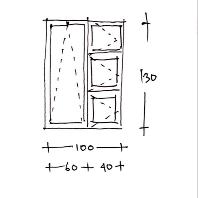 Jendela Aluminium 100x130