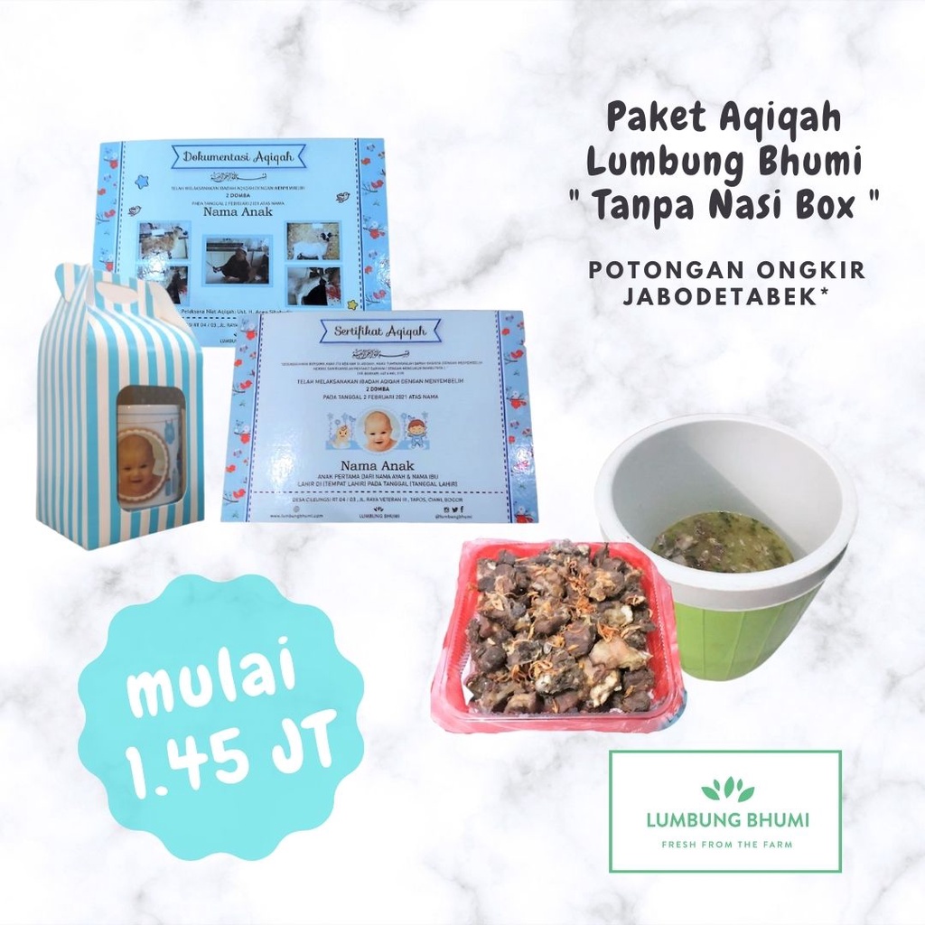 

Lumbung Bhumi - Paket Masak Aqiqah - Tanpa Nasi Box