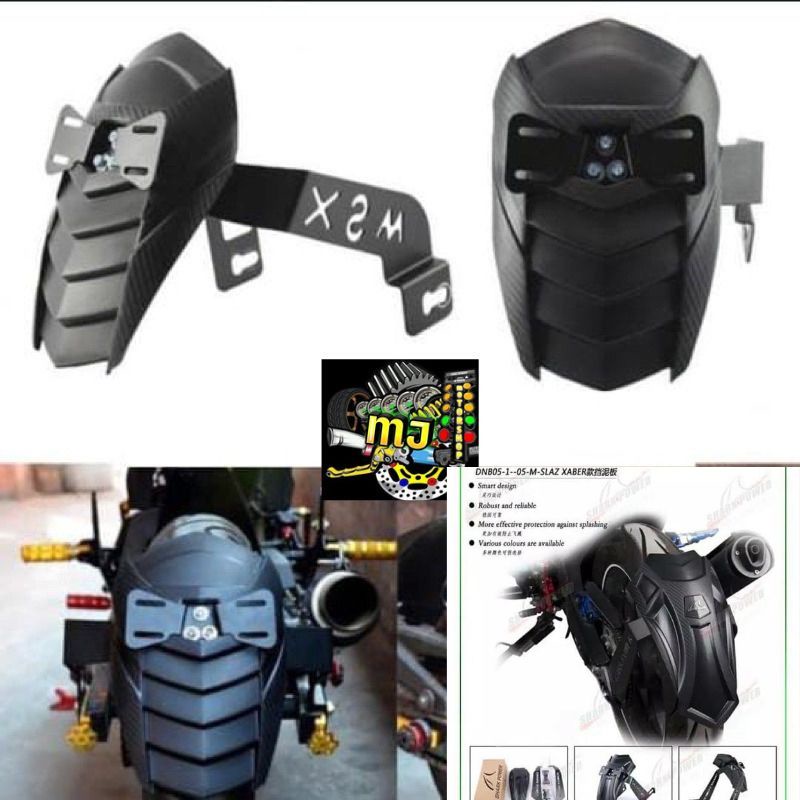 Mud Guard/Mudguar New Shark Power Universal R15,Cbr150r,Vixion,Xabre,Ninja,R25 &amp; Motor Lain Nya