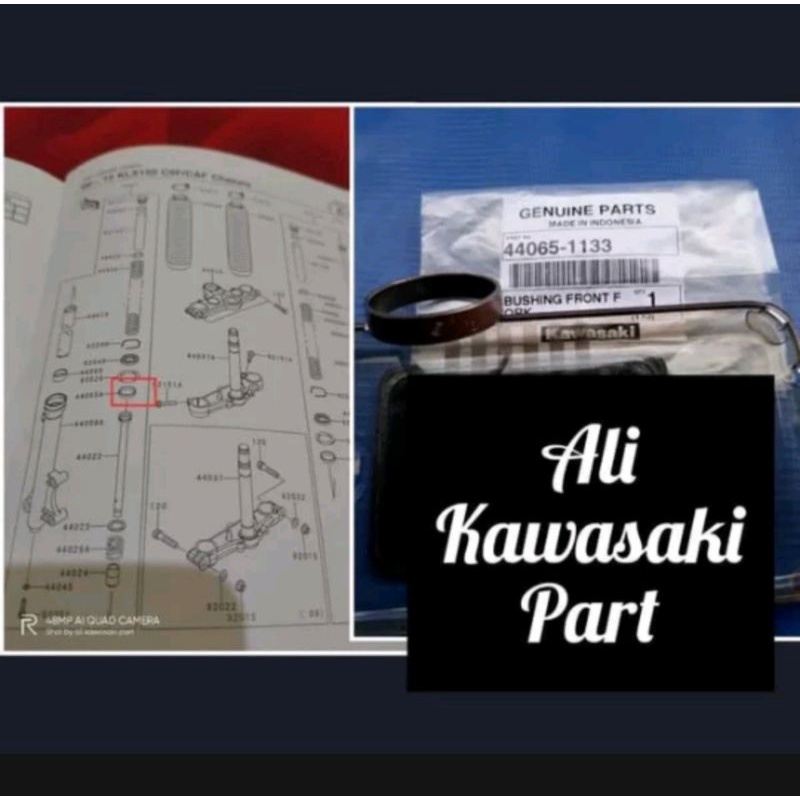 BUSHING CICIN RING SHOCK SOK DEPAN KLX S KLX L TELESKOPIK ORIGINAL