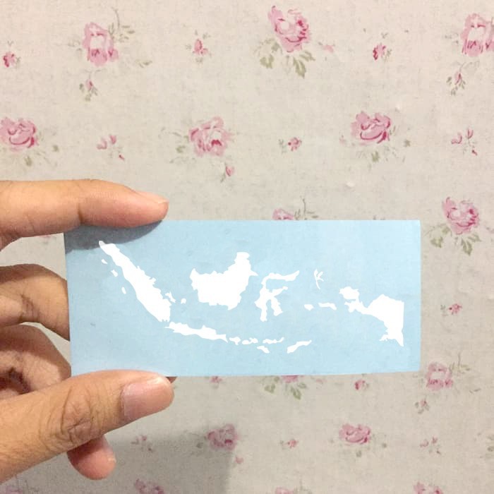 CUTTING STICKER FRAME SEPEDA PETA MAP INDONESIA