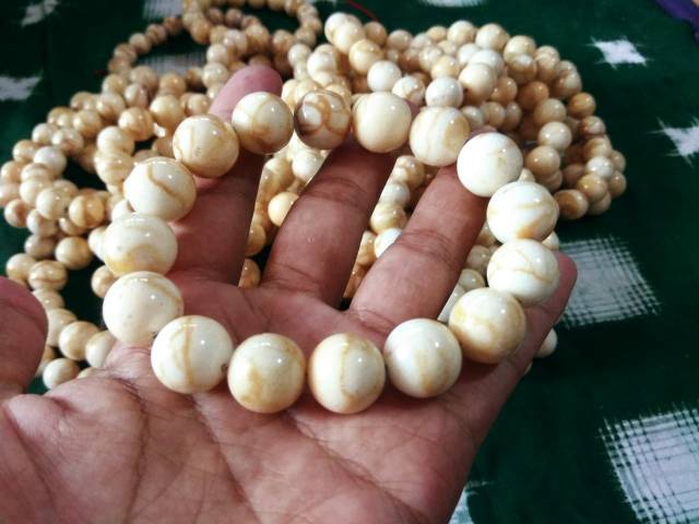 Gelang White Coral Marjan PUTIH dim 12 14 mm KARANG ASLI