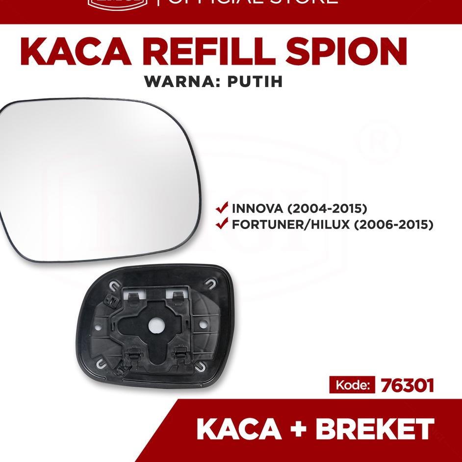 Kualitas Terupdate Kaca Spion Refill - Spion Mobil Innova / Fortuner / Hilux - 76301