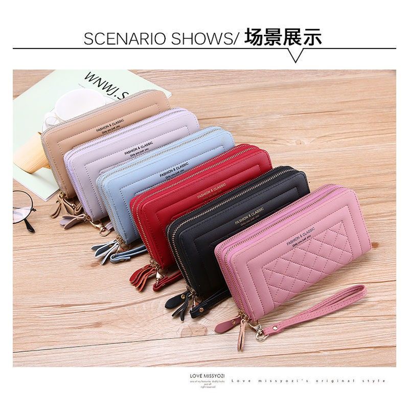dompet panjang wanita 2 ruang/resleting impor terbaru px 641