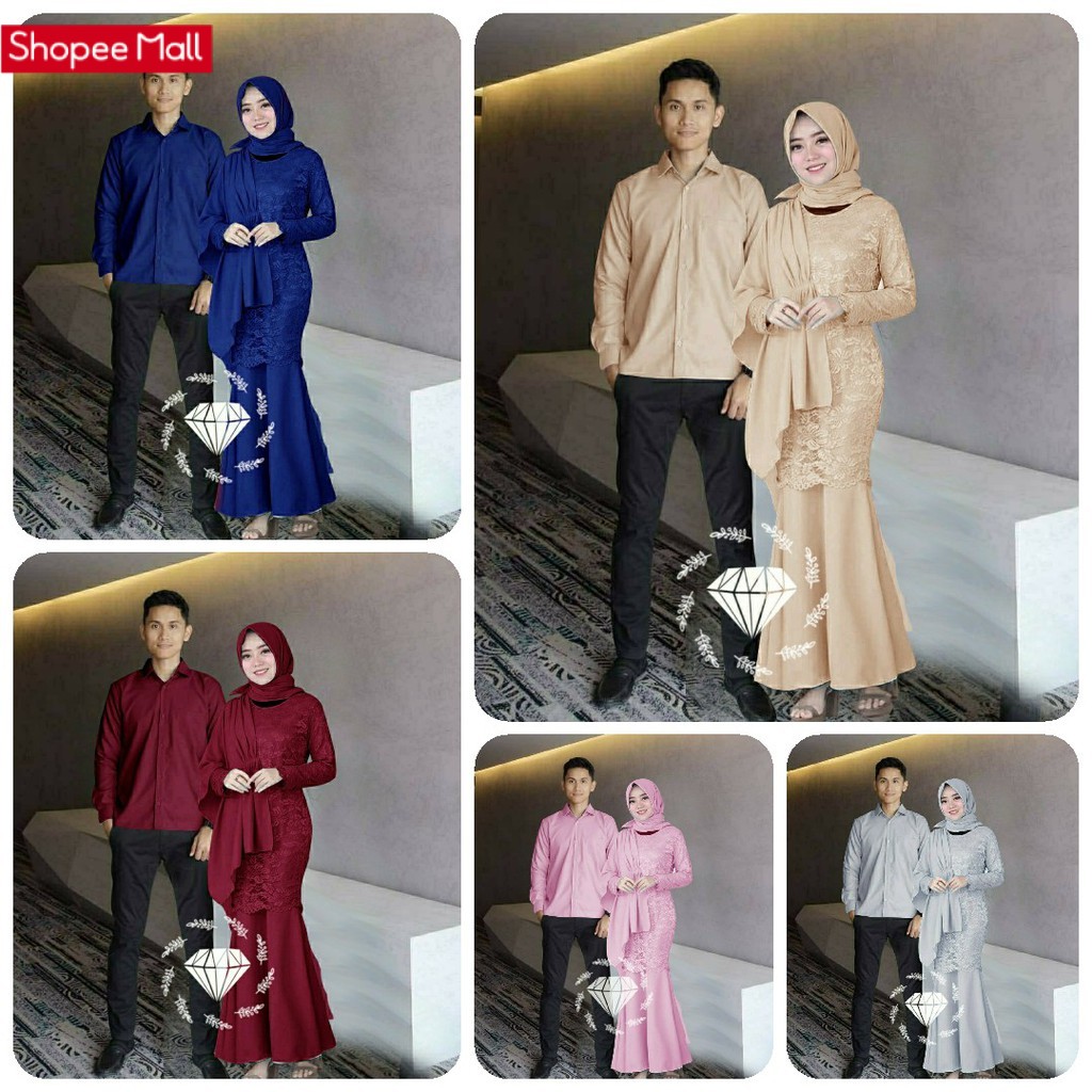 BAJU GAMIS SAMARA SARIMBIT COUPLE KAPELAN SERAGAM LEBARAN KELUARGA 