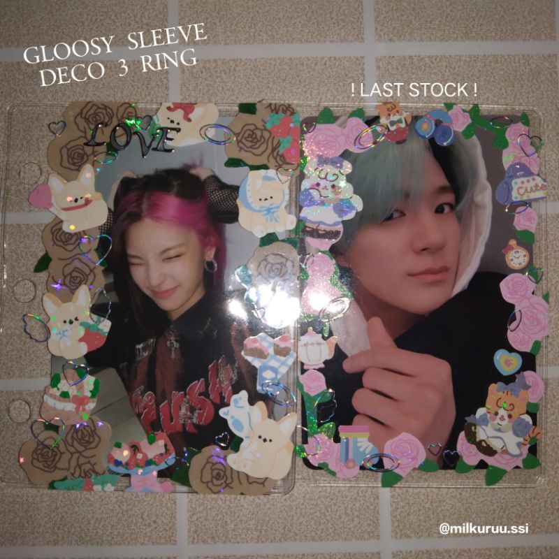 glossy Sleeve deco 3 ring photocard (limited stock-read desc)