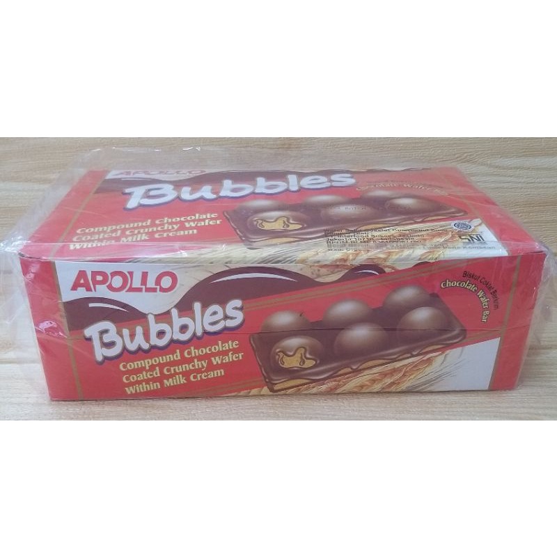 ✔MURAH Apollo Bubbles 1box isi 12pcs @32gr / Bekal Sekolah / Apollo Wafer Import