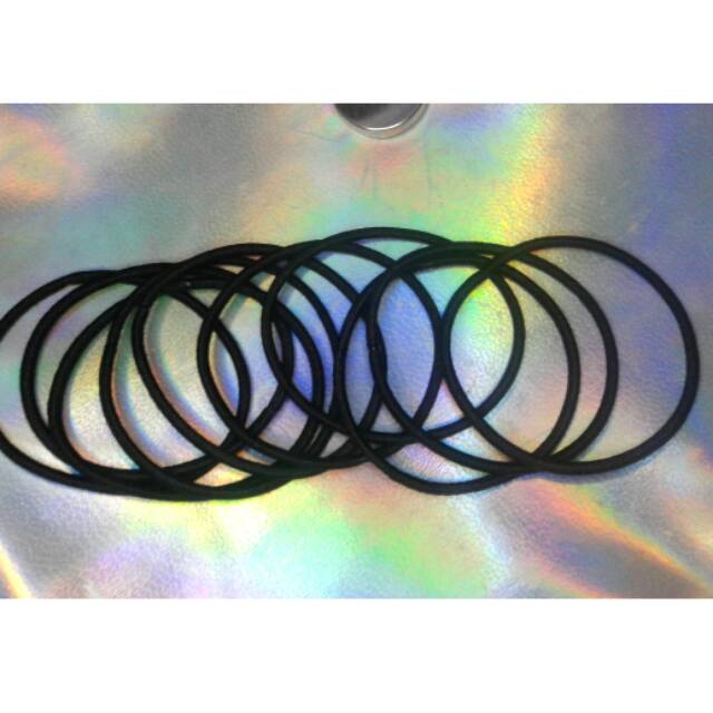 Ikat Rambut Hitam/Gelang Tangan/Ikat Rambut hitam polos
