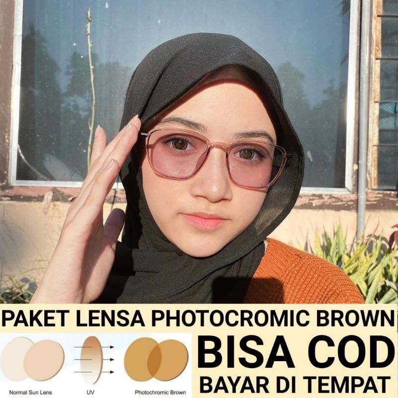KACAMATA 2189 GRATIS LENSA PHOTOBROWN MINUS&CYL