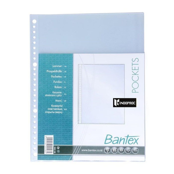 

BANTEX PP Pockets B5 10 Sheets
