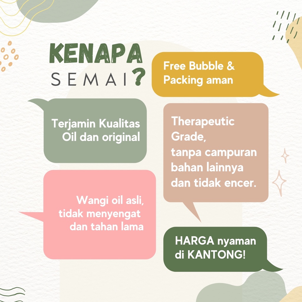 SEMAI Eucalyptus Essential Oil Diffuser Aromatherapy Minyak Atsiri