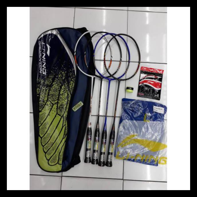 {BISA COD} RAKET BADMINTON LINING SUPER SERIES 88 - SS 88 - BONUS : SENAR + GRIP + T-SHIRT + TAS 2R