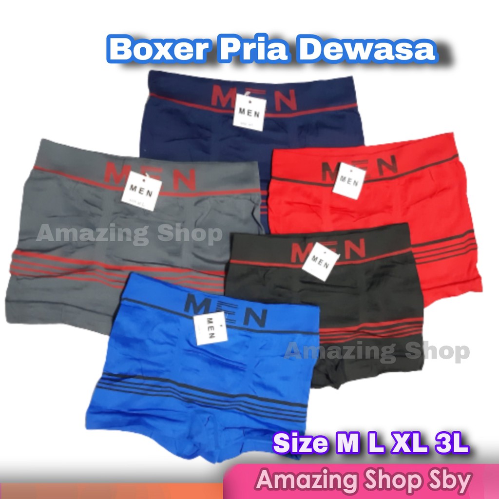 CD Celana Dalam Boxer Pria Dewasa Boxer Laki Laki Cowok Fashion MEN Murah