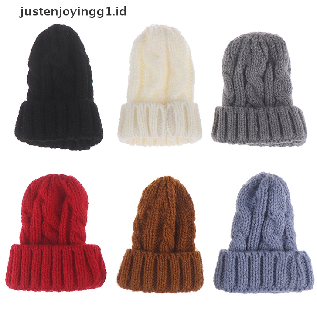 Miniatur Topi Beanie justenjoyingg1.id / 1 / 6 Untuk Dekorasi Rumah Boneka