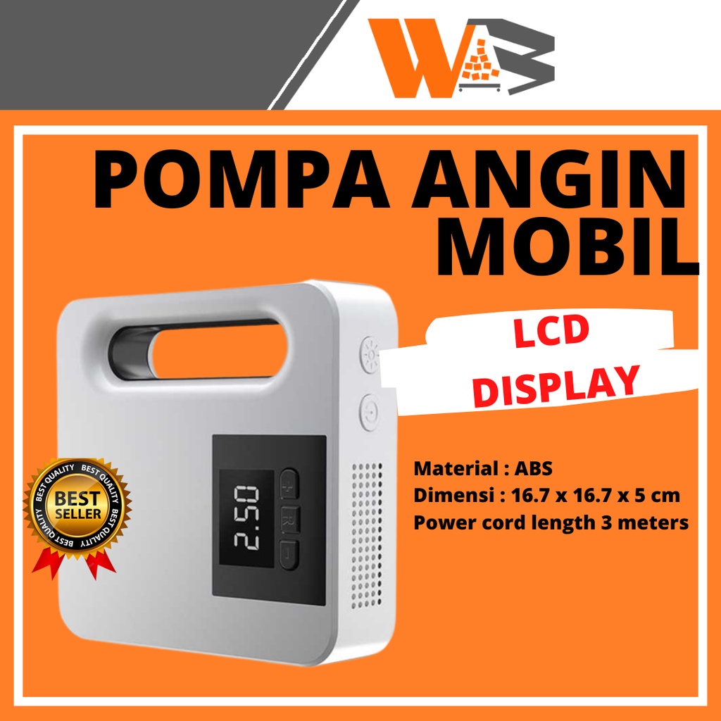 COD Pompa Ban Mobil Truk Motor Elektrik Cek Tekanan Angin Digital pompa elektrik Pompa Udara Mobil Portabel Mini Ban Mobil Pintar Inflator Pompa Angin Ban Mobil Elektrik LCD Display