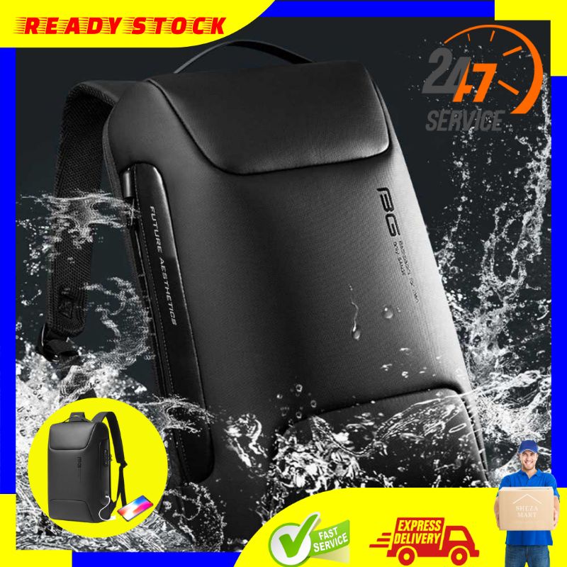 BARU ORIGINAL OXFORD  SM Tas Ransel Laptop Pria Wanita 15.6 15 Inch Bahan Kulit Waterproof Anti Thef