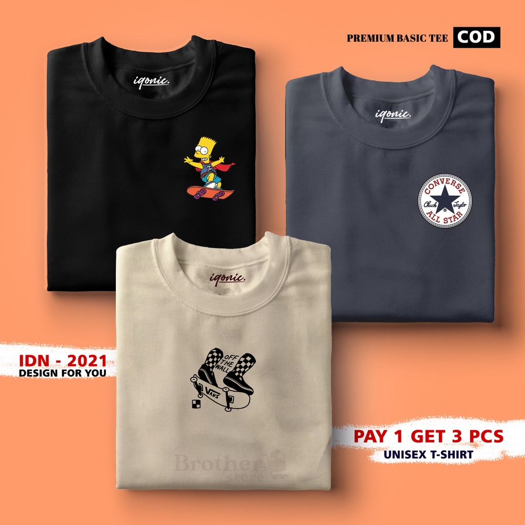 BUY 1 OR 3 PCS ( PROMO COD ) BROTHER STORE / Kaos Distro100% Catoon Combed 30s / ArticelCSVC