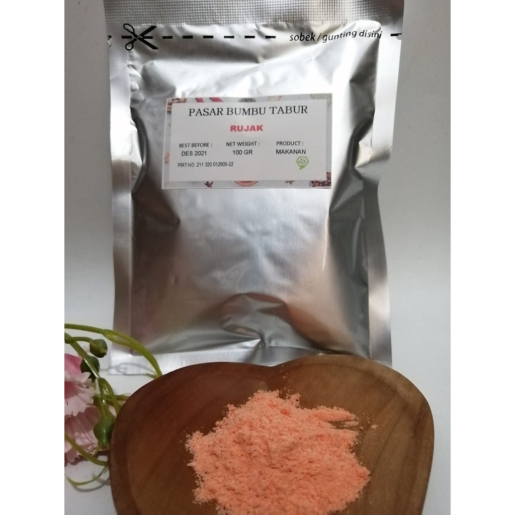 BUMBU TABUR RUJAK  100 GR BUBUK MAKANAN SERBAGUNA ENAK HALAL MURAH