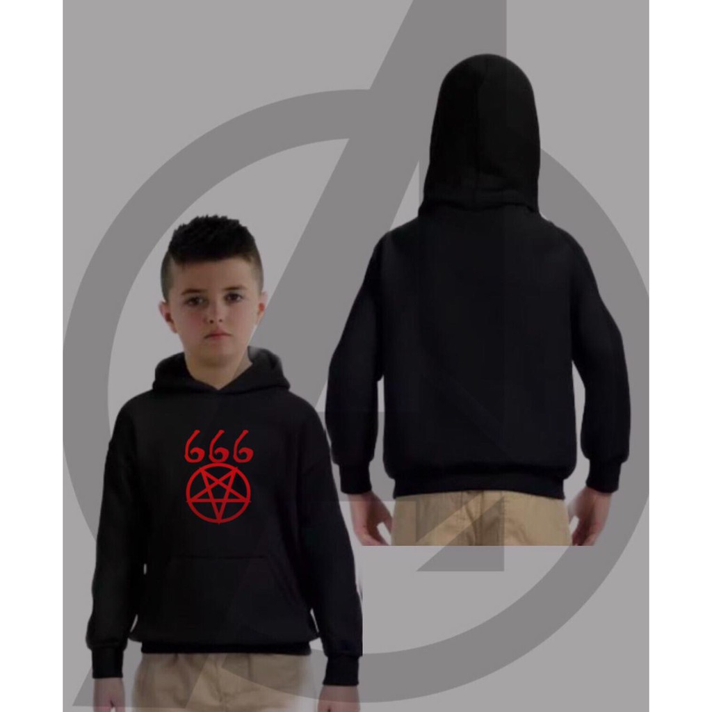 Jaket Anak Sweater Hoodie - Metal 666