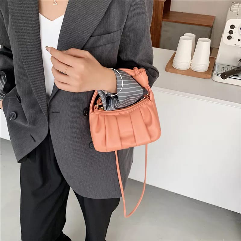 [COD] Tas Selempang Wanita Mini Kekinian Style Korea Slingbag Kulit Sintetis Terbaru 2023