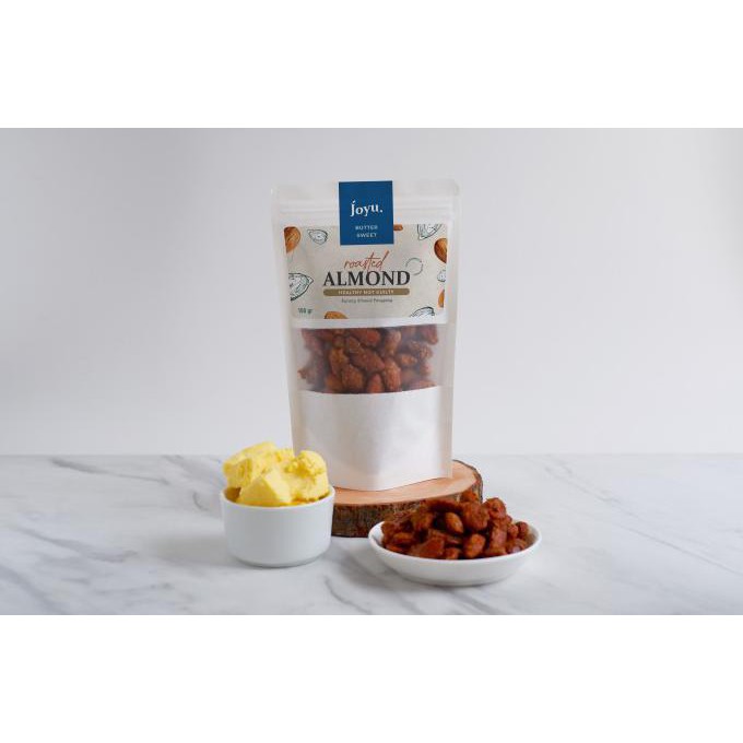 

Terlaris Snack Roasted Almond Panggang - Butter Sweet 150 Gr Joyu
