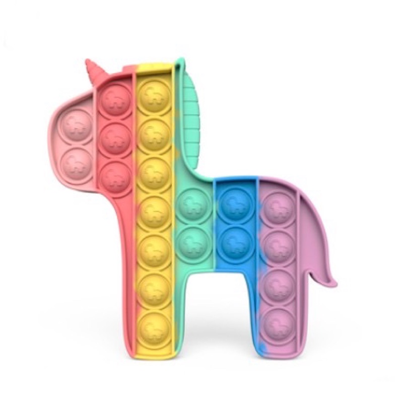 NEW POP IT/pop it fidget/viral/tiktok/mainan murah/mainan hits-Pony Rainbow