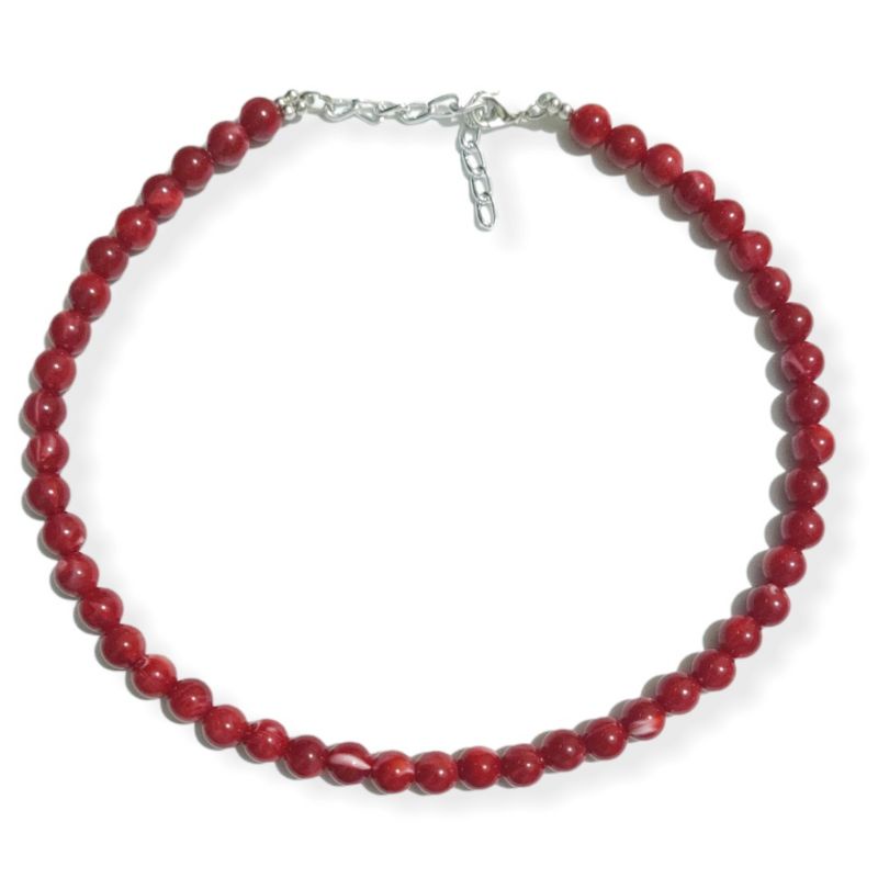 Genara Marble Beads Basic Necklace Kalung Mote Motif Marmer Marble