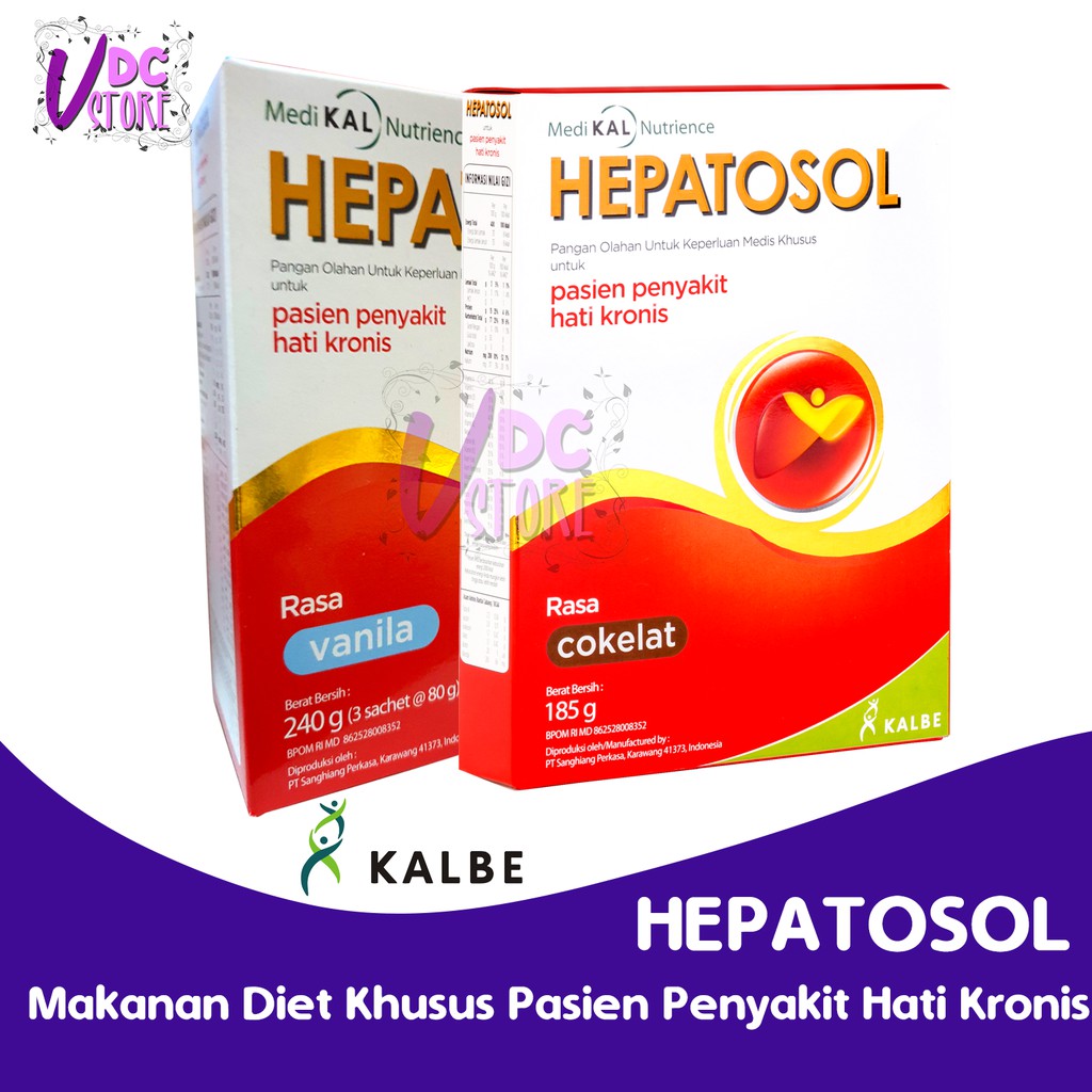 

HEPATOSOL - Coklat Vanila-Susu Nutrisi Penderita Penyakit Hati Kronis