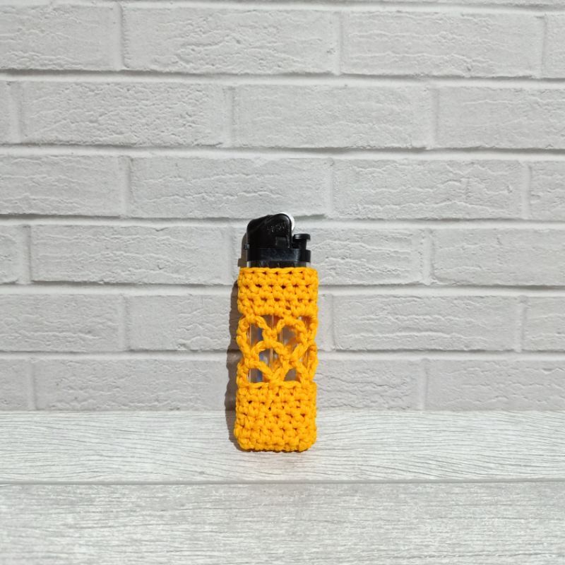 Casing korek api / pouch / sarung rajut korek api / casing stipo / correction pen - pouch mini - pouch korea - kantong mini - kantong mini rajut - pouch rajut - pouch crochet - casing rajut - kantong rajut - gantungan kunci rajut