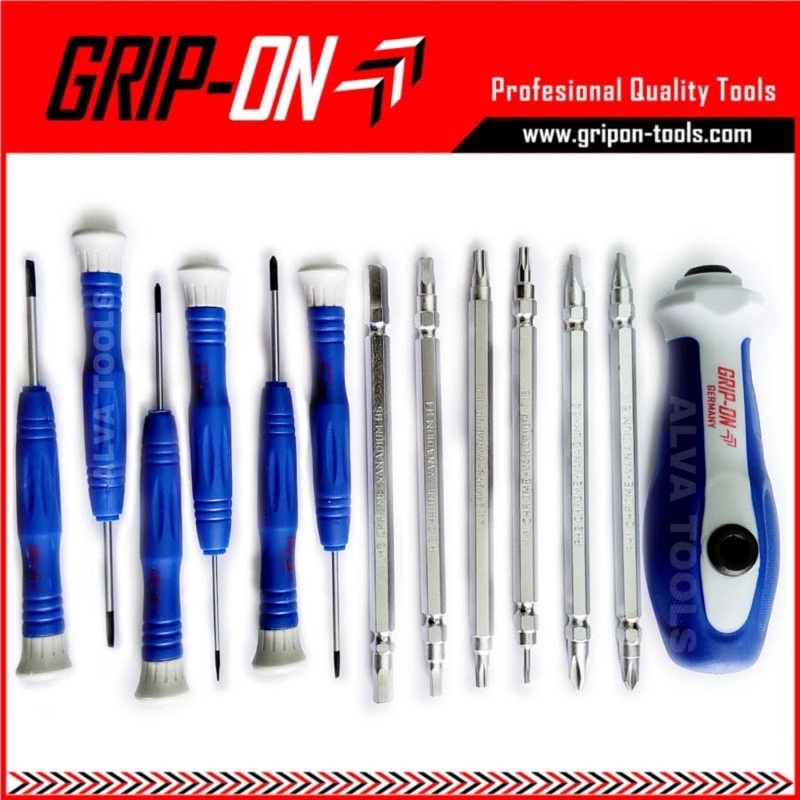 13 IN 1 SCREWDRIVER SET GRIP ON OBENG SERVAGUNA SET