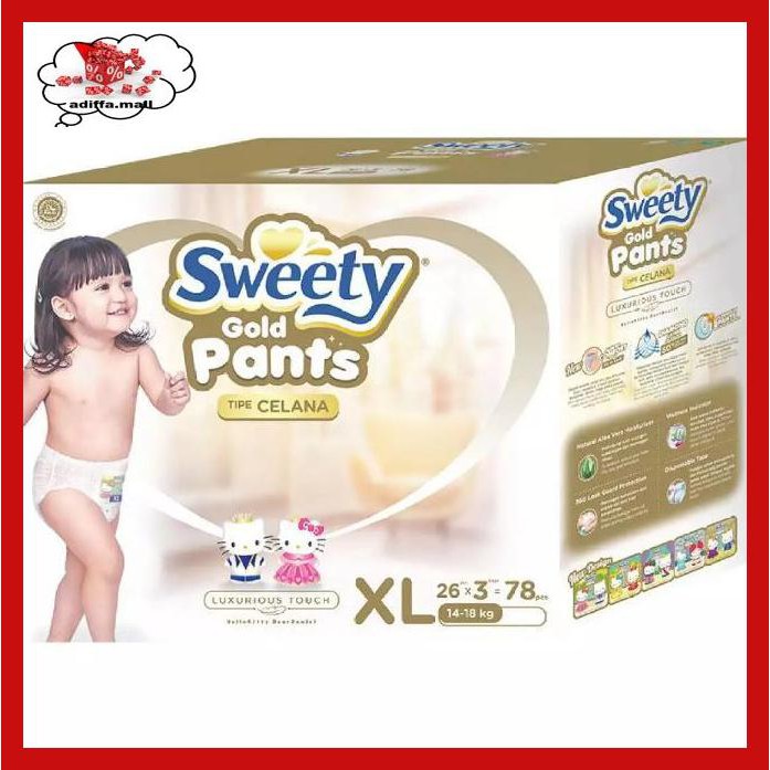 

I9Yiy899- Sweety Gold Pants Size Xl Kemasan Kardus 56Eyr67-