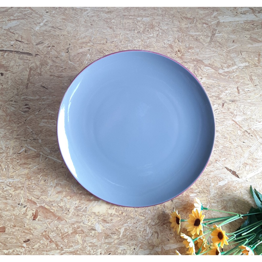 00206 Piring Makan Keramik Polos / Piring Keramik / Piring Makan Ceper / Piring Makan Keramik / Piri