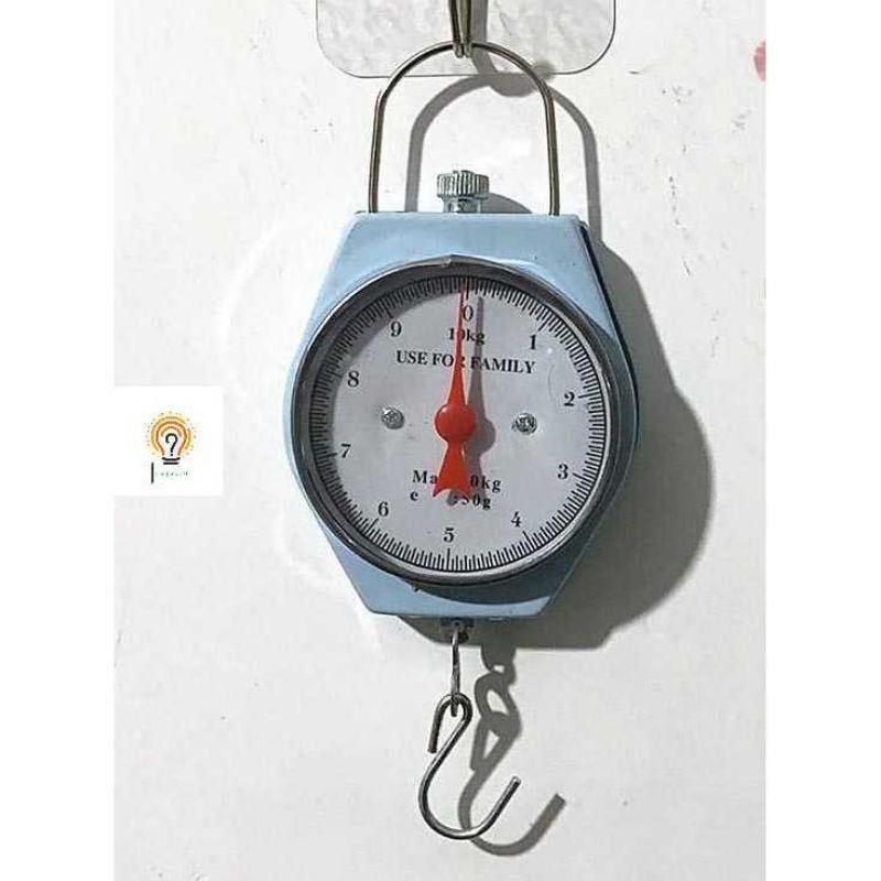 Timbangan Gantung Manual 10KG Hanging Scale Timbangan Travel body Besi