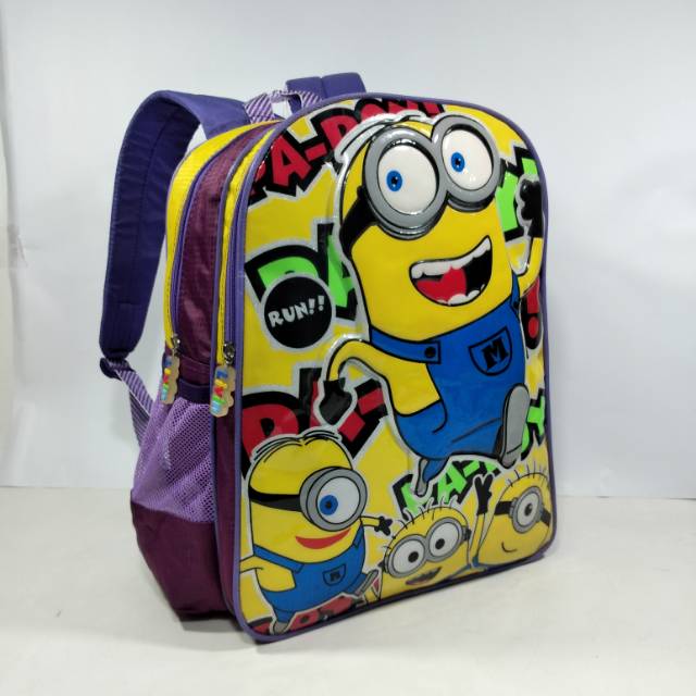 Tas ransel anak sekolah cowo dan cewe character minon 3425