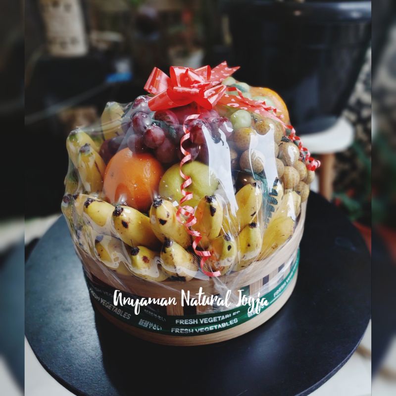 keranjang parsel/parsel buah/parsel nikah/Storage serbaguna /Anyaman Bambu