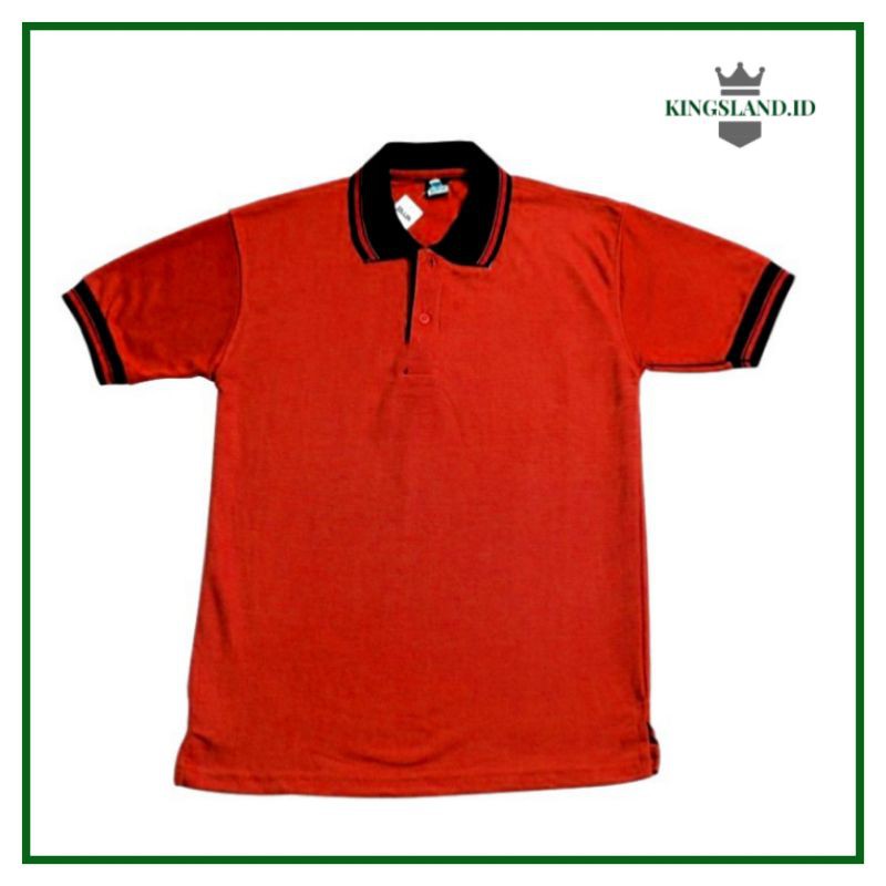 KAOS KERAH POLO PRIA DISTRO WARNA MERAH HATI LACOSTE TERBARU