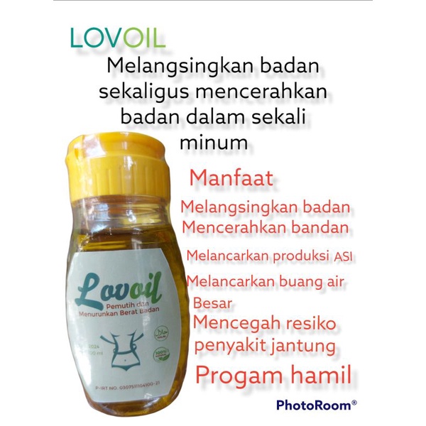 LOVOIL MENURUNKAN BERAT BADAN SERTA MENCERAHKAN BADAN/ PELANGSING HERBAL/ EVOIL/EVO