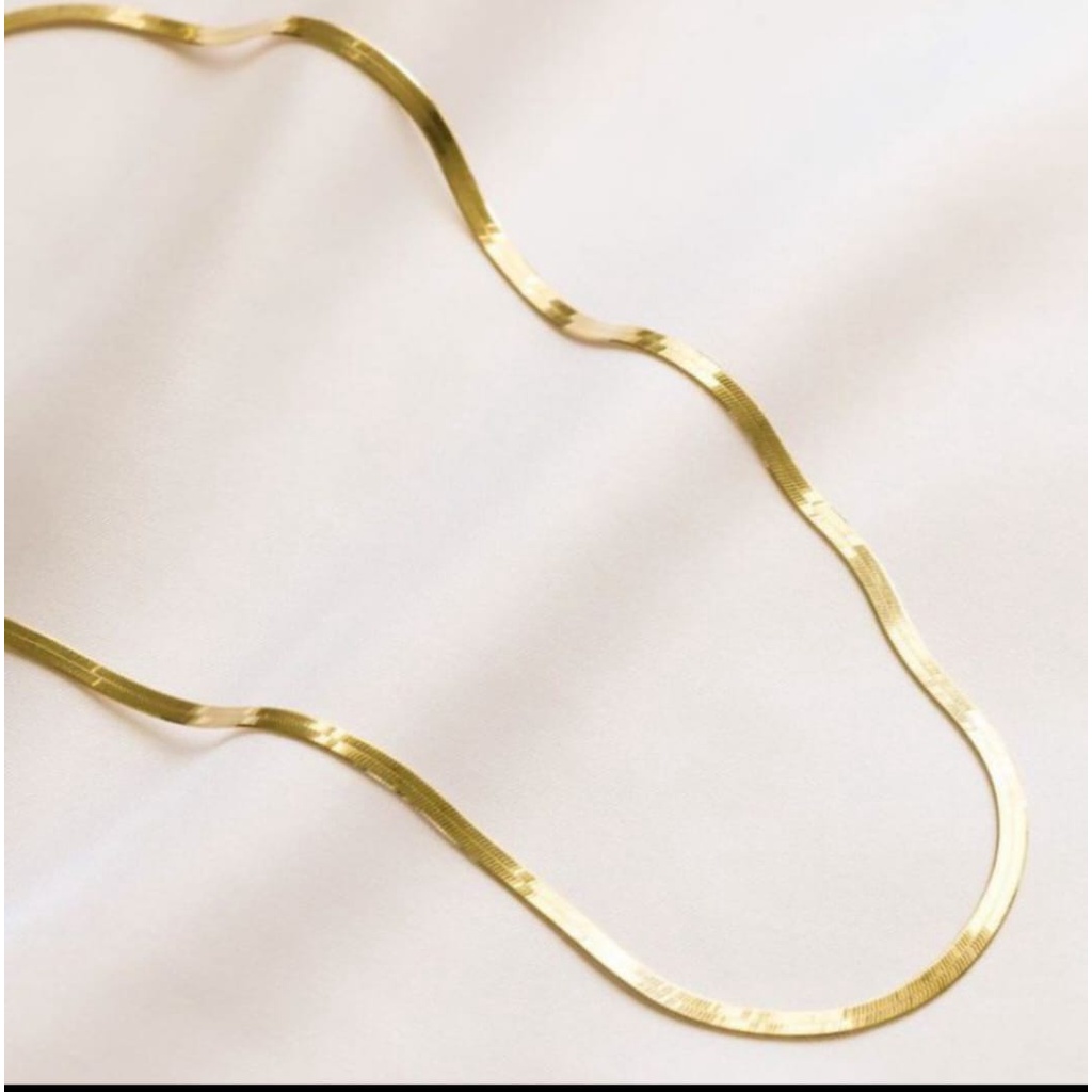 Kalung Titanium Cassandra model pipih-2