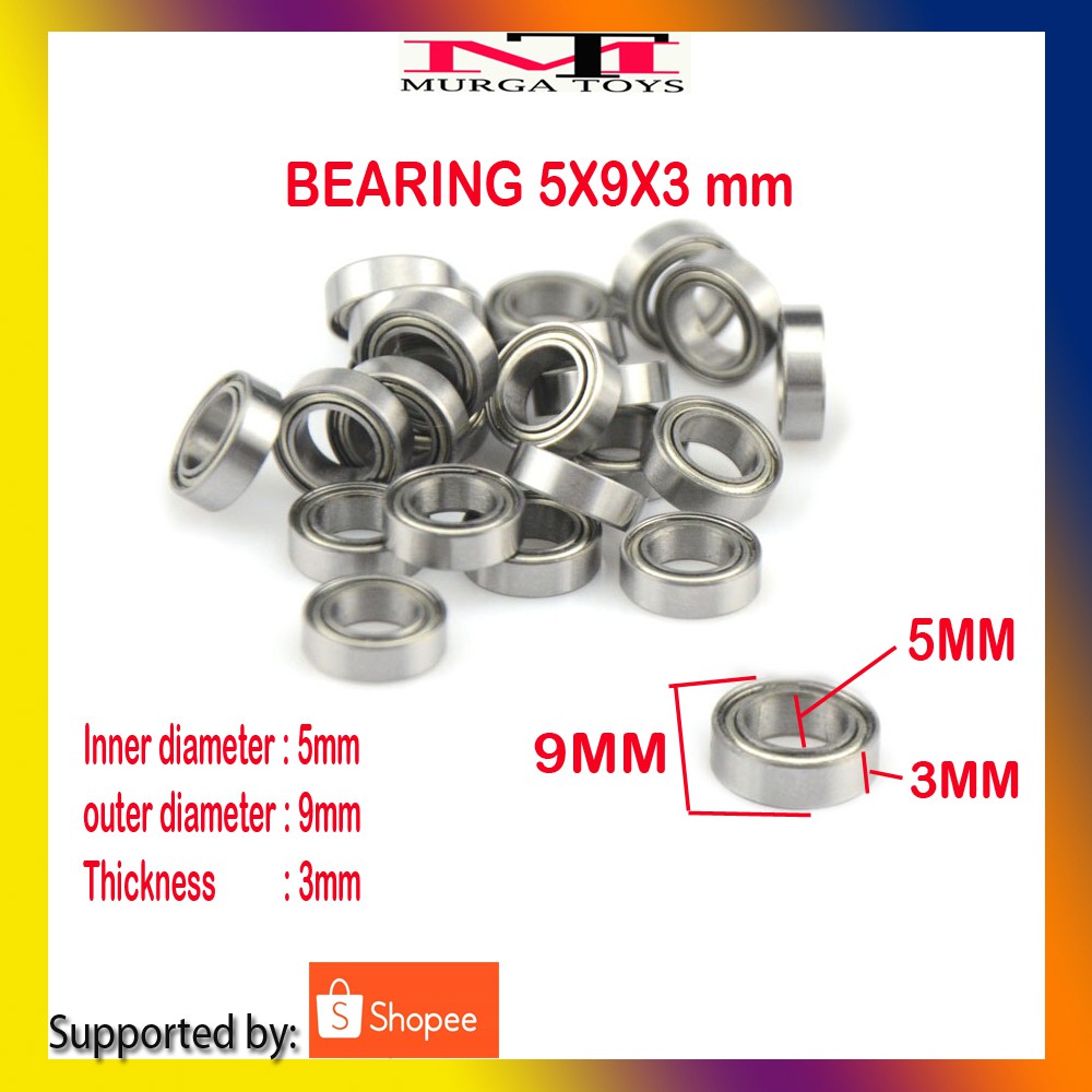 METAL BEARING 5X9X3 MM