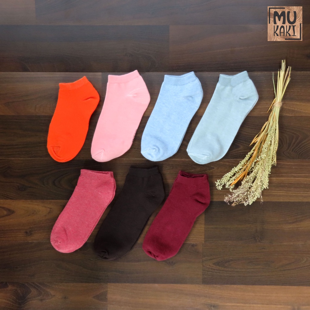 Kaos Kaki Semata Kaki Polos Angkel Unisex Mukaki