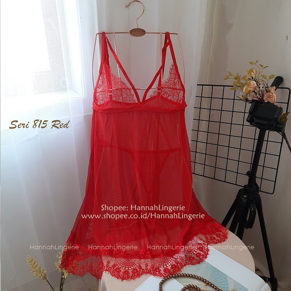 S-L Lingerie Sets Original - Sexy Lingerie Wanita Baju Tidur Transparan Malam Pertama Lingering 815