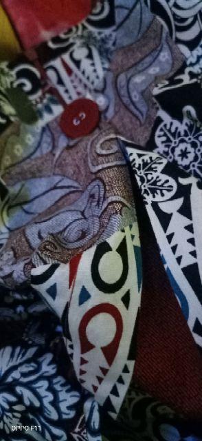 Dress Batik Tunik Lengan Panjang Bahan Katun Stretch, 125ab#