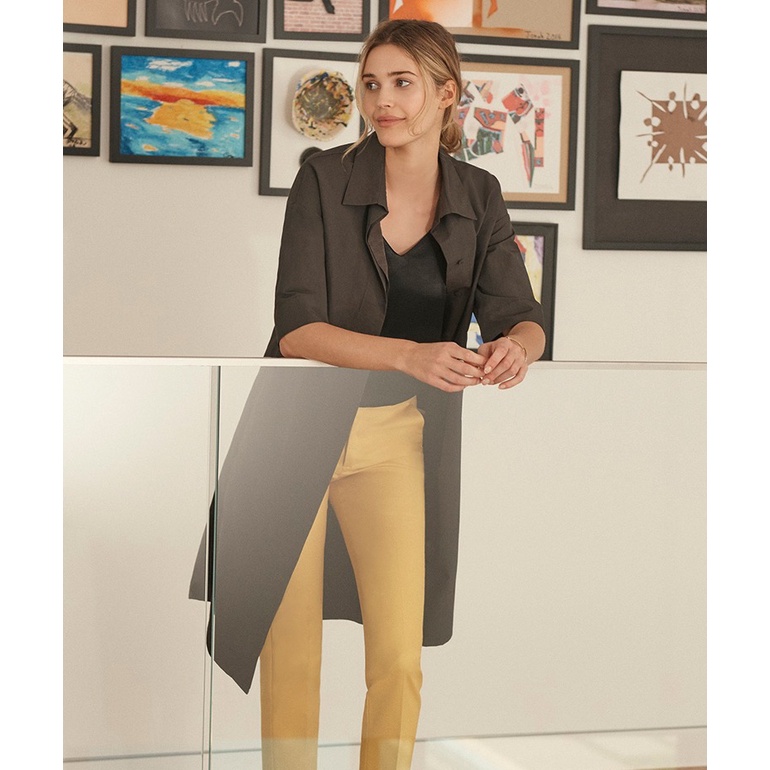 Mode De Seoul - Button-up Dress - Charcoal