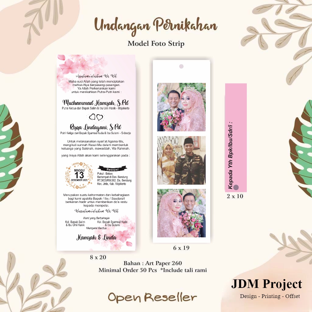 Undangan Pernikahan / Undangan Simpel / Wedding invitation / Undangan aesthetic / Undangan Rustic CE