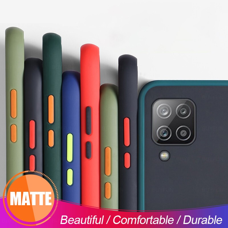 Soft Case Silikon Matte Transparan Shockproof Cover Samsung Galaxy A12 5g A12 Shopee Indonesia