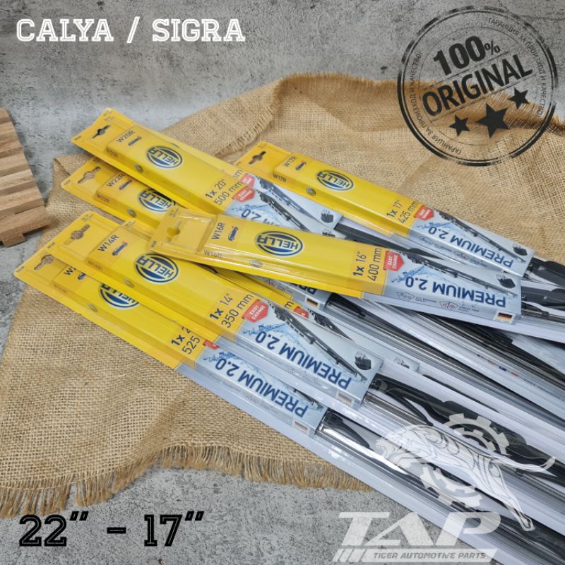 WIPER BLADE MOBIL CALYA / SIGRA HELLA PREMIUM 22&quot; - 17&quot; ORIGINAL