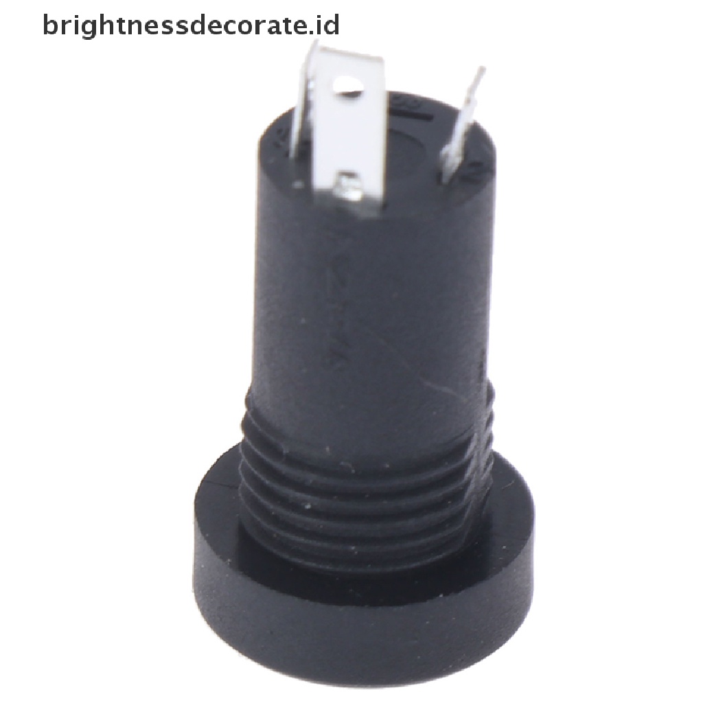 (Birth) Soket Jack Audio 3.5mm 3 Pole Warna Hitam Dengan Baut