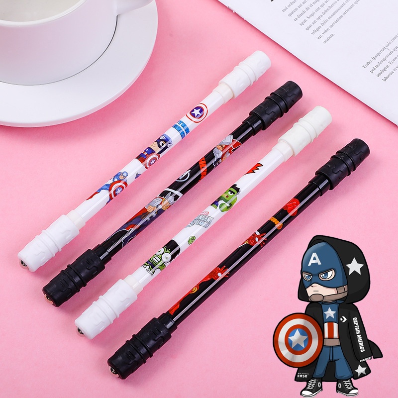 Pulpen Putar Dengan Lampu Balance Oil Flexible Untuk Pelajar Sekolah