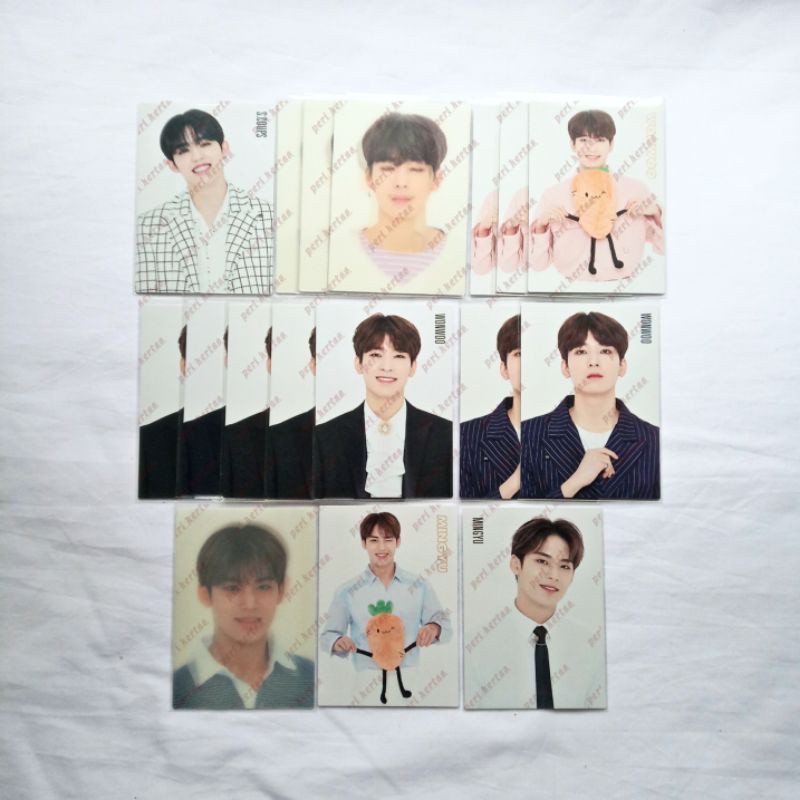 TRADING CARD TC SEVENTEEN JAPAN HAPPY ENDING HE SCOUPS S.COUPS WONWOO MINGYU LENTI LENTICULAR CARROT